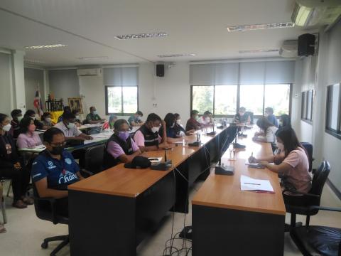 การประชุมคณะผู้บริหาร พนักงานเทศบาล พนักงานจ้างเทศบาลตำบลหนองปล่อง ประจำปีงบประมาณ พ.ศ. 2565