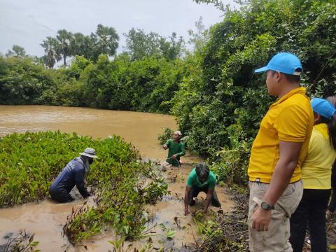 โครงการลอกผักตบชวา ประจำปี 2565