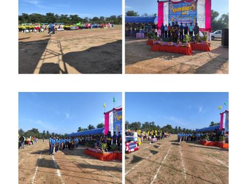 ภาพกิจกรรมจัดริ้วขบวนโครงการแข่งขันกีฬา เยาวชน ประชาชน ต้านภัยยาเสพติด หนองปล่องเกมส์